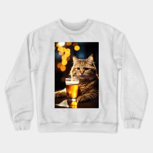 Meow Beer Crewneck Sweatshirt